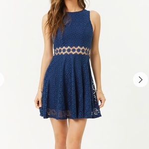 Lace Fit & Flare Dress